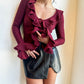 Elena Sweater - Burgundy - Keepsake