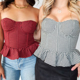 Checkmate Corset Top