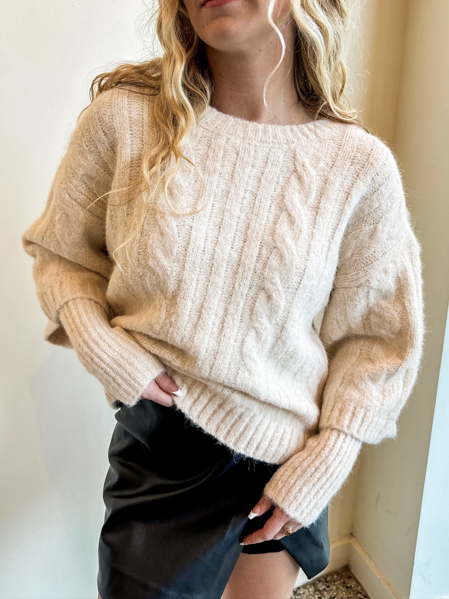 Cable Twofer Sweater