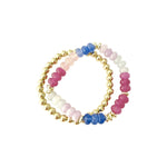 Jamie Pink Blue Bracelet Set