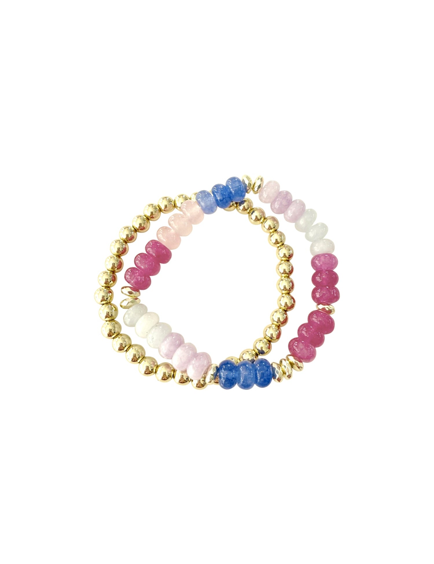 Jamie Pink Blue Bracelet Set