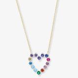 She's an Icon Baby Heart Necklace - Colorful