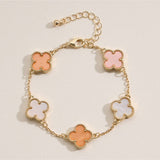 Colorful Charm Bracelet - Silver/White