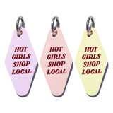 Hot Girls Shop Local Keychain