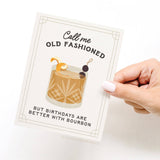 Call Me Old Fashioned Cocktail Greeting Card