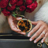 Hand-painted Drugs Handbag Hero Pill Compact: Tortoise