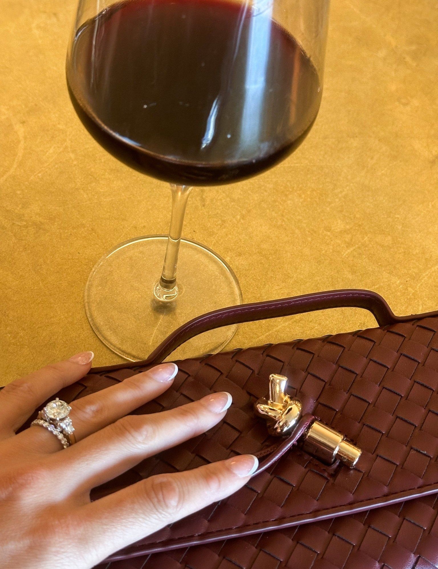 Alice Clutch Bag - Wine - Keepsake