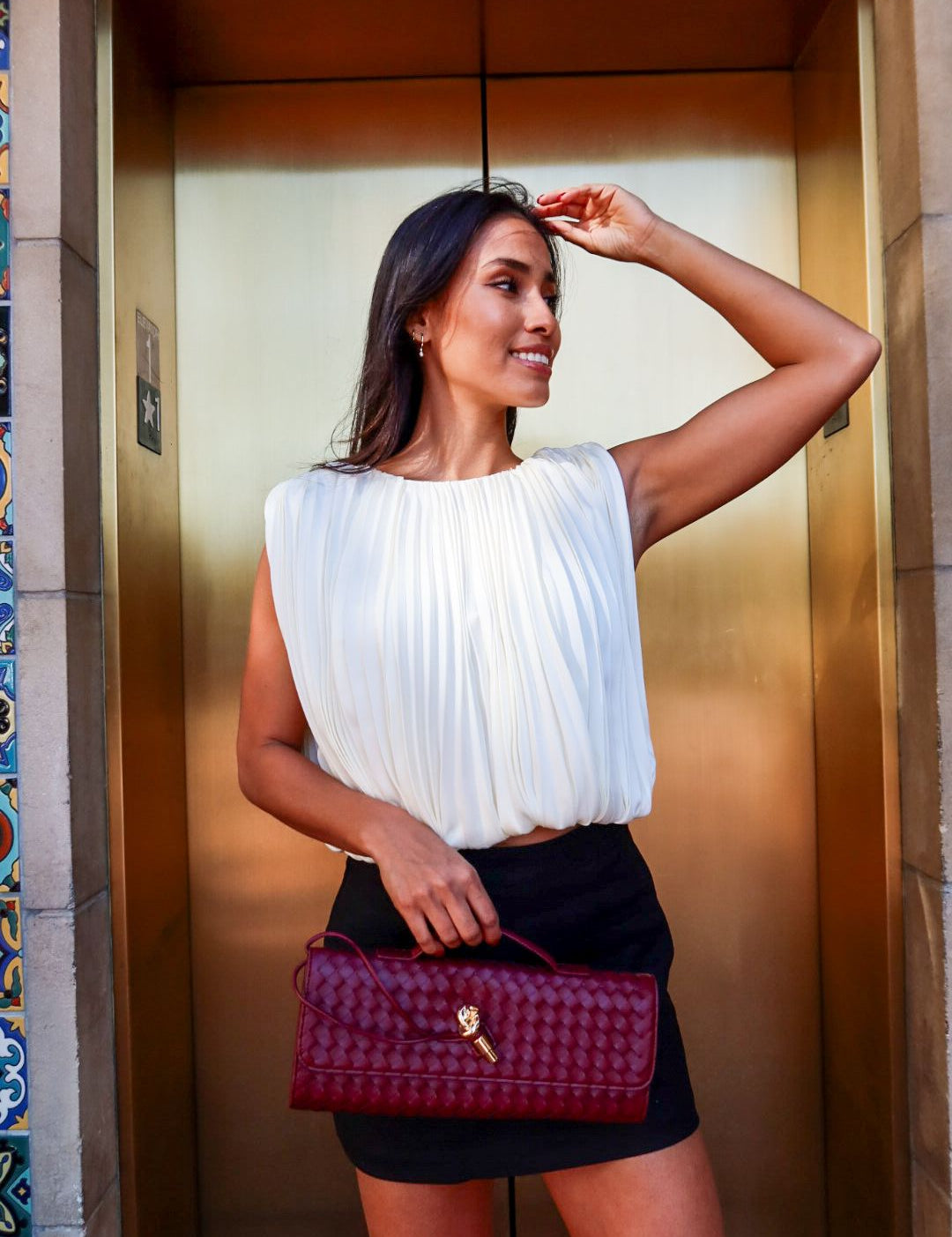 Amour Bubble Hem Top - Keepsake