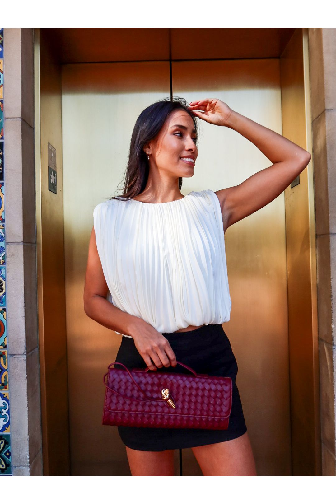 Amour Bubble Hem Top - Keepsake