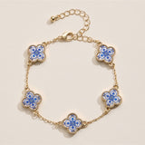 Colorful Charm Bracelet - Silver/White
