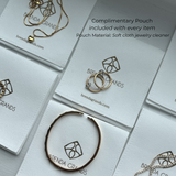18K Gold Twisted Huggies