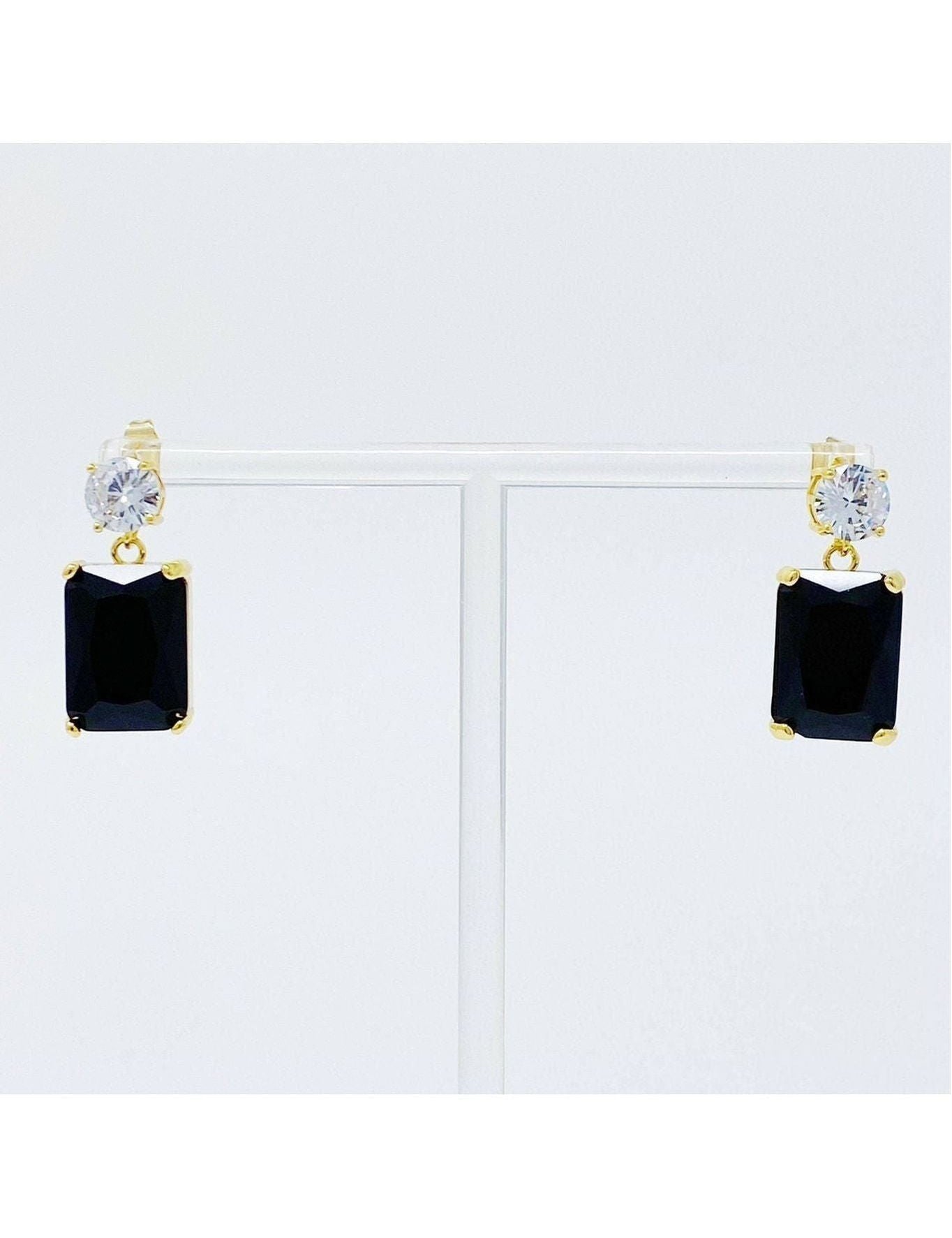 Banquet In Castle Jewel Earrings: Black - Keepsake