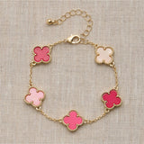 Colorful Charm Bracelet - Silver/White