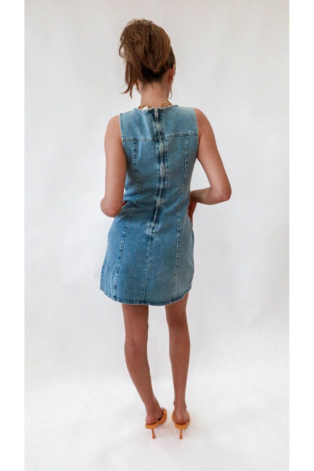 Blue Horizon Denim Mini Dress - Keepsake