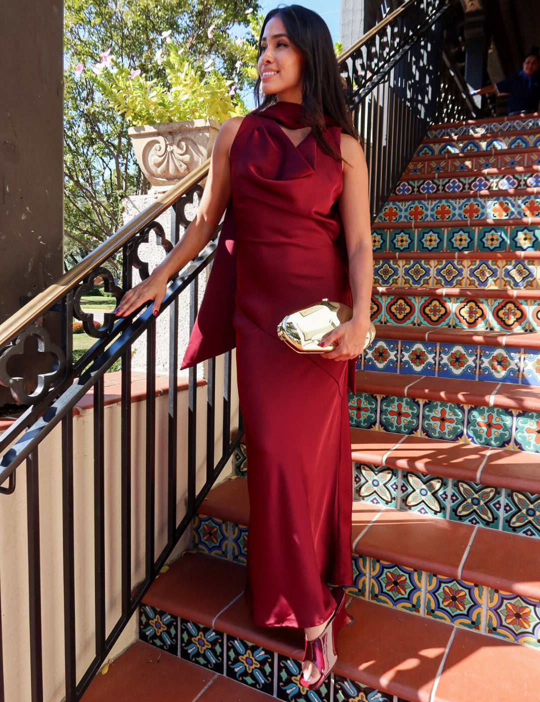 Cabernet Scarf Maxi Dress - Keepsake