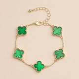 Colorful Charm Bracelet - Black/White/Gold