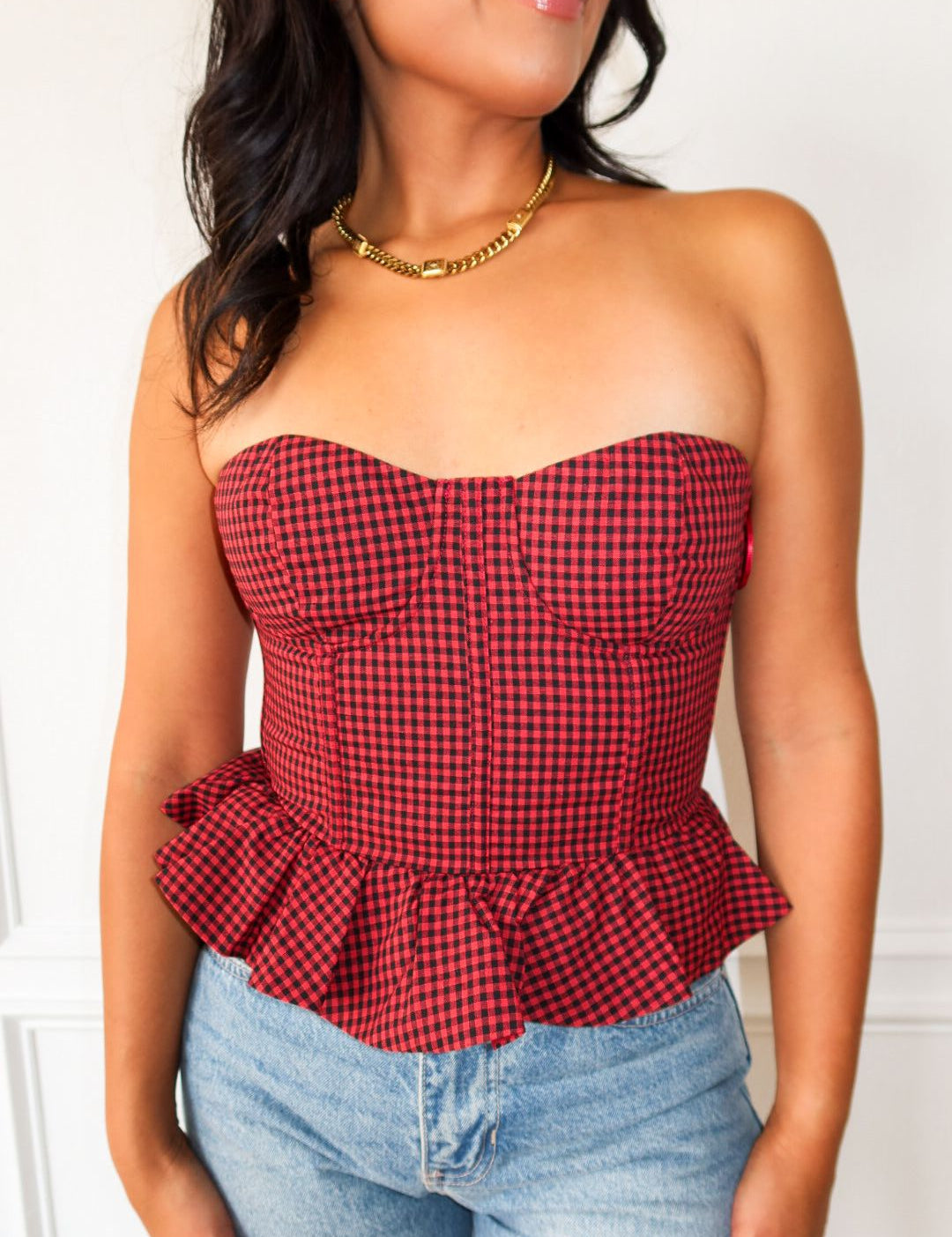 Checkmate Corset Top - Keepsake