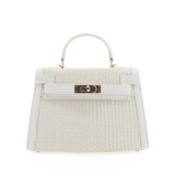 Billini: Hariette Handle Bag - Cream Raffia