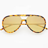 Shay (NEW) Unisex Aviator Sunglasses  : Tortoise / Gold Mirror