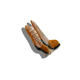 Hand-painted Western Cowboy Boot Claw Hair Clip | Eco: Brown