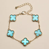 Colorful Charm Bracelet - Silver