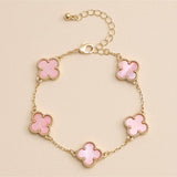 Colorful Charm Bracelet - Silver/White