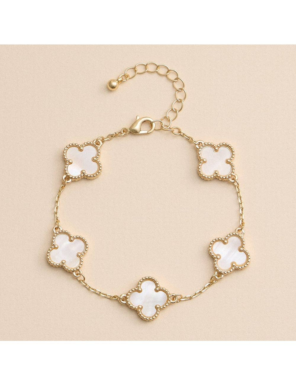 Floral Charm Bracelet: White - Keepsake