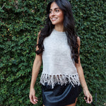 Fringe Factor Sleeveless Sweater - Keepsake
