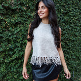 Fringe Factor Sleeveless Sweater - Keepsake