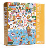 High Tides and Good Vibes 1,000 Piece Beach Puzzle - Keepsake