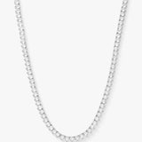 Not Your Basic Tennis Necklace - Silver