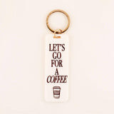Let's Go For A Coffee Keychain - Keepsake