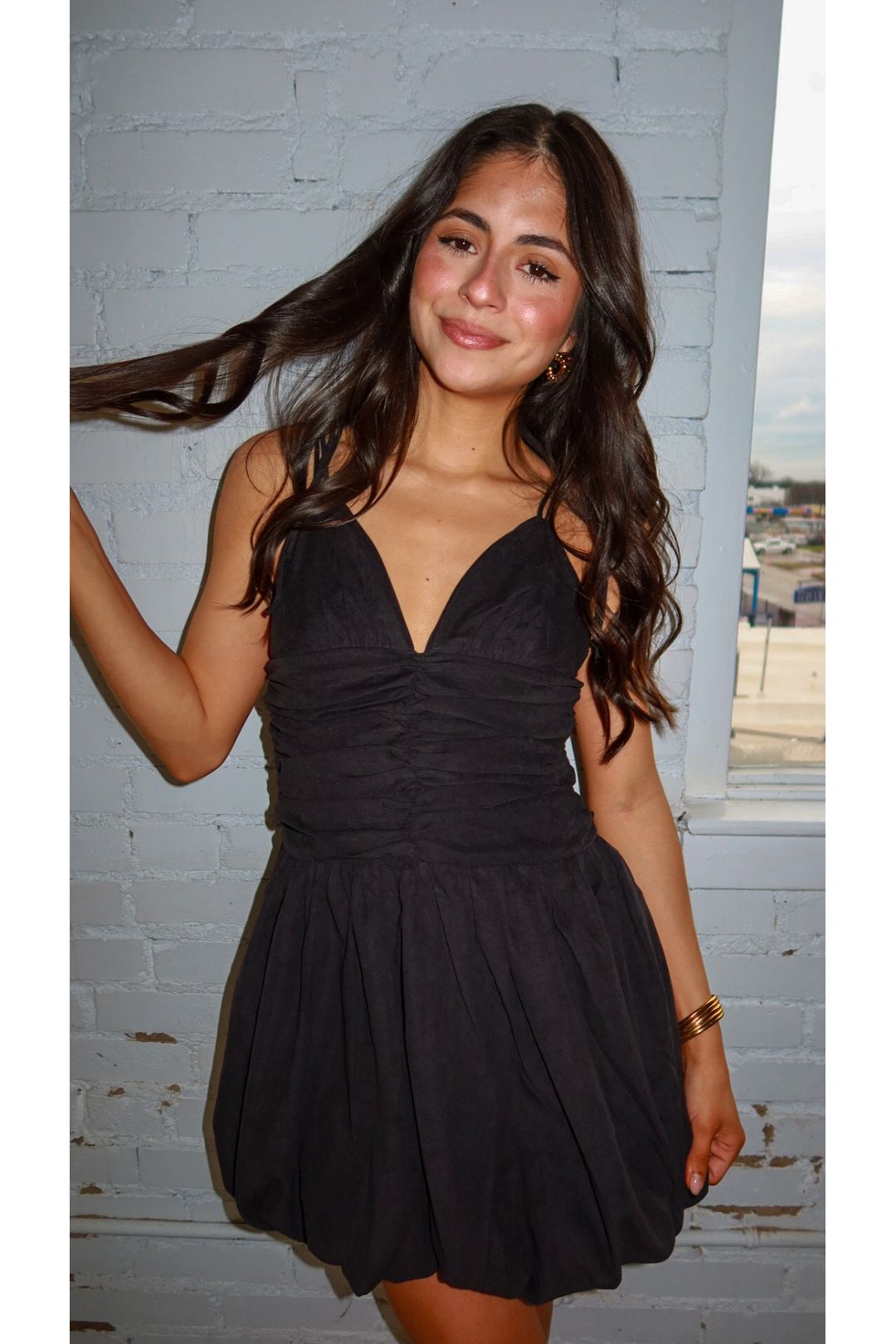 Mila Double Tie Bubble Mini Dress - Keepsake