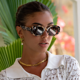 Aria Sunglasses: Milky Tortoise