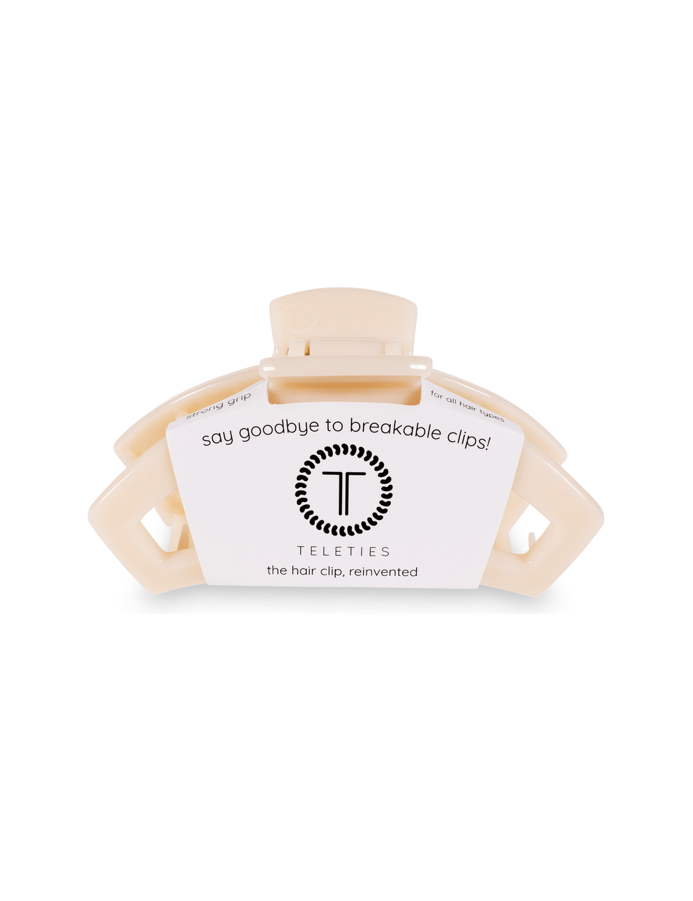 Open Hair Clip | Med. | Almond Beige - Keepsake