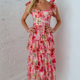 Petal Crush Tiered Midi Dress - Keepsake