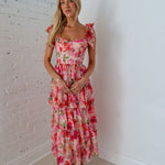 Petal Crush Tiered Midi Dress - Keepsake