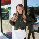 Piper Cardigan - Hunter Green - Keepsake