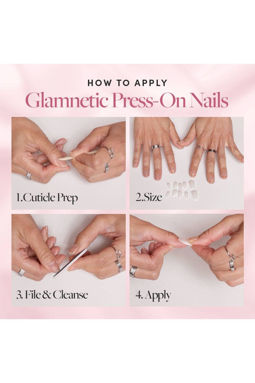 Press On Nails: Raspberry Sorbet - Keepsake