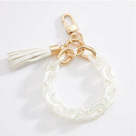 Resin Chain Keychains - White - Keepsake