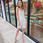 Ribbed Knitted Romper - Stone - Keepsake