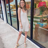 Ribbed Knitted Romper - Stone - Keepsake