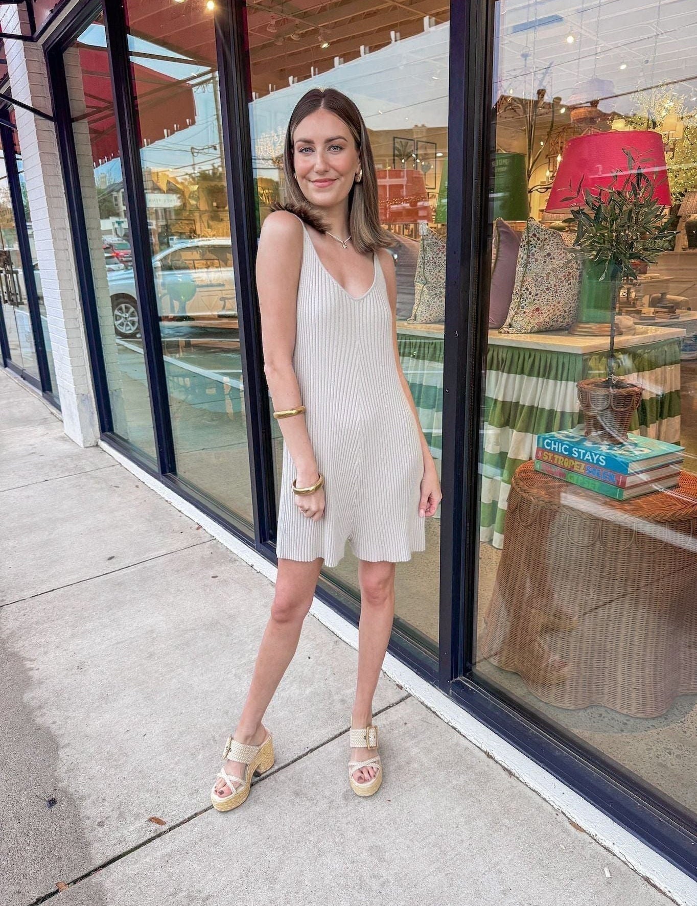 Ribbed Knitted Romper - Stone - Keepsake