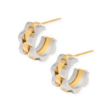 Rolly Baby Two Tone Hoops