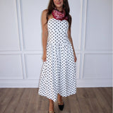 Spot On Strapless Midi Dress - Keepsake